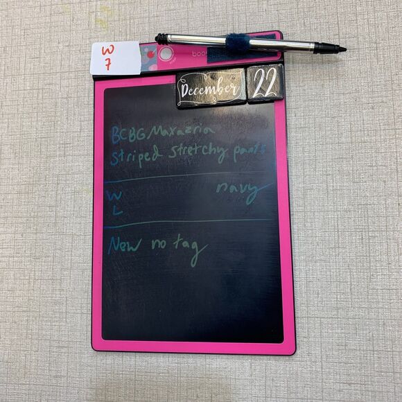 BCBGMaxazria Drawstring Jogger Pants Women L Large Navy PinStripe Tuxedo Pull On - Picture 13 of 14